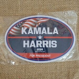 Kamala Harris For President 2024 Vinyl 6x4 Inch Bumper Door Magnets Two Magnets
